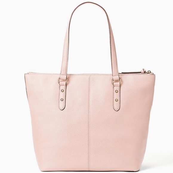 NWT Kate Spade Tote Bag Penny Larchmont Avenue Pink Pebbled Leather - Picture 2 of 4